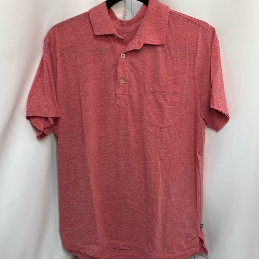 Bonobos Slim Fit Short Sleeve Mens pink Polo size large
